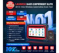 LAUNCH X431 CRP919E CRP919E BT Strumento Diagnostico Auto OBD OBD2 Scanner Dbscar VII 7 Auto Scan 31+ Reset CAN FD DoIP Codifica ECU Strumenti Diagnostici Automobilistici Professionali CANFD DOIP
