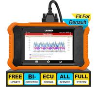 LAUNCH X431 Elite V2.0 OBD2 Auto Diagnostica di Tutti i Sistemi per Renault, 50+ Funzione di Ripristino, Oil Reset Bidirezionale Codifica ECU Battery Registration OBDII Scanner