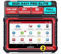 LANCIO X431 PRO ELITE 8 pollici Strumenti diagnostici per auto italiani Auto OBD OBD2 Scanner Tutti i sistemi CAN FD/DOIP Test attivo 31 Reset codifica ECU
