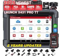 LAUNCH X431 Pro TT OBD2 Scanner Diagnosi Auto per Sistema Completo con Bidirezionale, Programmazione Chiave Codifica ECU ABS CANFD&DOIP FCA 38+ Reset Funzioni Ripristino Olio EPB SAS DPF BMS SRS
