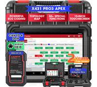 LAUNCH X431 PRO3 APEX PRO3S+ obd2 auto diagnostica codifica ECU sistema completo