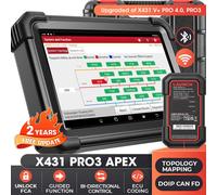LAUNCH X431 PRO3 APEX PRO3S+ V5.0 Strumento Diagnostica Codifica ECU Test Attivo