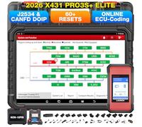 LAUNCH X431 PRO3S+ Elite SmartlinkC OBD2 Professional Auto Diagnostica per Sistema Completo con Bidirezionale, 60+ Ripristino Codifica ECU FCA SGW OE Mappa Topologica Diagnosi Auto CANFD/DOIP/J2534