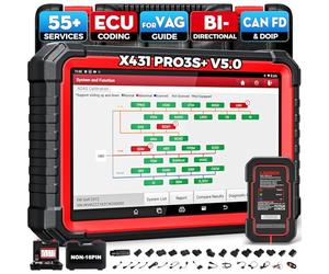 LAUNCH X431 PRO3S+ Strumento Diagnosi Bluetooth OBD2 Auto Diagnostica Italiano Sistema Completo, 55 + Funzione di Ripristino, Bidirezionale, Codifica ECU, Abbinamento, TPMS OBD 2