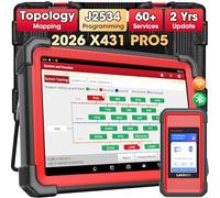 LAUNCH X431 Pro5 Scanner Bidirezionale,Strumento di Programmazione J2534 Nessuna Restrizione IP,50+Funzioni di Ripristino,Codifica ECU,Funzioni Guidate,Diagnostica di Tutti i Sistemi