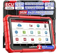 LAUNCH X431 PROS Elite OBD2 Auto Diagnostica, Bidirezionale, Codifica ECU