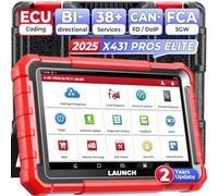 LAUNCH X431 PROS Elite OBD2 Dispositivo Diagnostico, Strumento di Scansione Bidirezionale con Codifica ECU, Funzione Guidata, Auto FCA SGW, CANFD & DoIP, 37+ Reset, Diagnostica Tutto Il Sistema