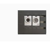 Laundreezy Armadio lavatrice, multiuso, con certificazione TÜV, mobile sopraelevato, tanto spazio, materiale a base di legno, antracite, combi 4