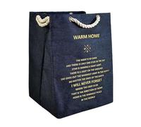 Laundry Bags - Waterproof Large Capacity Foldable Tote | Modern Cloth Storage Bag With Handles | Portable Canvas Laundry Organizer | For Home Bedroom Living Room Nursery Apartment Farmhouse