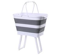Laundry Basket - 26L Large Foldable Organizer Clothes Hamper With Legs | Laundry With Drain Waterproof Multi Functional Storage Basket For Bedroom Bathroom