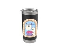 Laundry Ghost Folding Clothes Cute Halloween Chore Funny Bicchiere termico in acciaio inox doppia parete