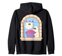 Laundry Ghost Folding Clothes Cute Halloween Chore Funny Felpa con Cappuccio