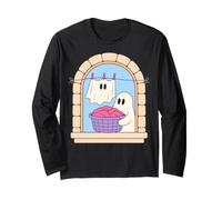 Laundry Ghost Folding Clothes Cute Halloween Chore Funny Maglia a Manica