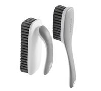 Laundry Stain Brush, Shoe Scrubbing Tool, 2pcs Portable Cleaning Accessory, Ergonomic Handle, Deep Cleaning Bristles, Ideal for Clothes, Sneakers, and Bathroom Surfaces