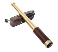 Laupha Pirata Telescopio Retro Monoculare 25x30 Zoomable Lente BAK-4 Portatile Impermeabile Vintage Cannocchiale per Bambini Adulti Campeggio