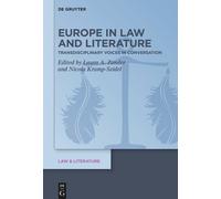 Laura Anina Zander Europe in Law and Literature (Copertina rigida)