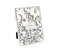 Laura Ashley 5x7 Silver Flat Metal Picture Frame (verticale e orizzontale) con supporto a bordo cavalletto Black Velvet Multe-Multe-Multable per la s