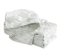 Laura Ashley Annaleigh - Tovaglia in tessuto jacquard, resistente alle pieghe, per cene, vacanze, feste, matrimoni o banchetti, set di 6 tovaglioli, colore: salvia