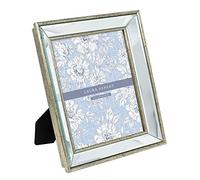 Laura Ashley Cornice a specchio smussata in argento, 8 x 10, classica cornice a specchio con angolo inclinato profondo, montaggio a parete, realizzata per display da tavolo, galleria fotografica e arte da parete, (8 x 10, argento)