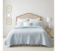 Laura Ashley Felicity Quilt Set, Breeze Blue, King