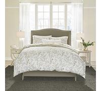 Laura Ashley Home - Set copripiumino per letto matrimoniale, in cotone, reversibile, con federa coordinata, peso medio per tutte le stagioni, colore: verde (Lindy Green, Twin)