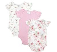 Laura Ashley Pagliaccetto per neonata, confezione da 3 pezzi, per baby shower, 0-3, 3-6, 6-9 mesi, Design-1, 6-9 Months