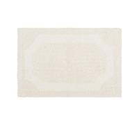 Laura Ashley Reversible Cotton Tappetino da Bagno Reversibile in Cotone, Avorio, 21in. X 34in