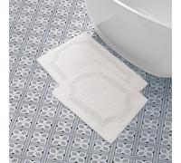 Laura Ashley Reversible Cotton Tappetino da Bagno Reversibile in Cotone, Avorio, 51 x 81 cm (Rectangular)