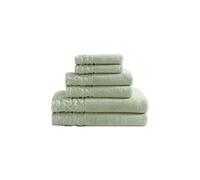 Laura Ashley - Set di asciugamani, asciugamani in cotone lussuosamente morbidi e assorbenti, resistenti allo sbiadimento e a bassa formazione di pelucchi, decorazione per il bagno chic (verde marilyn,