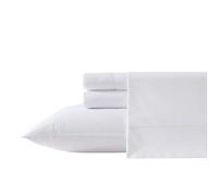 Laura Ashley - Set di lenzuola, biancheria da letto in percalle di cotone traspirante con federe abbinate, morbida decorazione per la casa (callop bianco, completo)