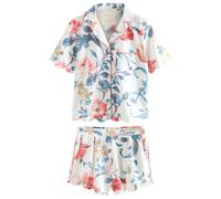LAURA ASHLEY Shorty blu fumo / rosa / bianco Donna LAURA ASHLEY XXXL