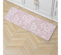 Laura Ashley - Tappetino da cucina anti-fatica, design floreale iris, antimacchia, resistente all'acqua e allo sbiadimento, in rilievo per cucinare e stare in piedi, retro antiscivolo, misure 44,5 x
