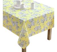 Laura Ashley Tovaglia decorativa, resistente alle rughe e alle macchie, idrorepellente, facile da pulire, lavabile in poliestere, per cene, cucina, vacanze, feste e molto altro ancora, 152,4 x 259,1 cm, fiore di mela