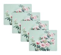 Laura Ashley Tovagliette in sughero, 40,6 x 30,5 cm, per cucina e tavoli da pranzo, resistenti al calore, durevoli, facili da pulire, set da 4, motivo: ramo fiorito