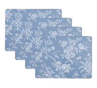 Laura Ashley Tovagliette in sughero, 40,6 x 30,5 cm, per cucina e tavoli da pranzo, resistenti al calore, durevoli, facili da pulire, set da 4, giardino recintato