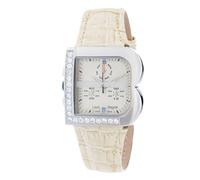 Laura Biagiotti Beige Leather Dress Watch
