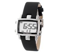 Laura Biagiotti Black Leather Digital Watch