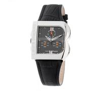 Laura Biagiotti Black Leather Dress Watch
