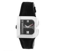 Laura Biagiotti Black Leather Dress Watch