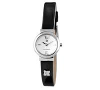Laura Biagiotti Black Leather Dress Watch