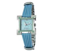 Laura Biagiotti Blue Leather Dress Watch