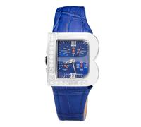 Laura Biagiotti Blue Leather Dress Watch