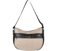 Laura Biagiotti Borsa a Tracolla da Donna, Stampa Tapiro Ecopelle Bicolore, Dimensioni 30 x 25 x 12 cm, con Tasche Interne ed Esterne. Linea ROSEMIN ART. LB25S104-1 (NERO)