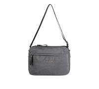 Laura Biagiotti Borsa a Tracolla da Donna, Tessuto Impermeabile, con Tasca Frontale, Linea Lorde, Art.LB25W-101-11 Dimensioni 26x21x10 cm (NERO)