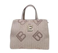 Laura Biagiotti Borsa Donna in Paglia Intrecciata, Dimensioni 31x25x14 cm, 3 Scomparti, con Tracolla Removibile Linea JULIE Art: LB25S-110-1 (ROSA CIPRIA)