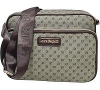 Laura Biagiotti Borsa Donna Tracolla a Spalla Ecopelle,Tracolla e Borsa con Stampa Personalizzata LB Marchio Linea DEMA ART. LB22S-125-5 Dimensioni 20 X 25 X 11 cm Marrone