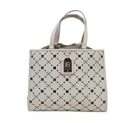 Laura Biagiotti Borsa Tote Donna Linea Jatise, Pelle Sintetica Traforata/Foderata, Accessori Oro, Dimensioni 35x13,5x28 cm Art. LB26S-110-1 (PANNA)