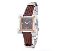 Laura Biagiotti Brown Leather Dress Watch