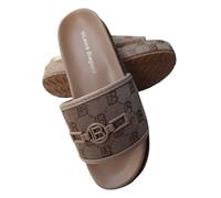 Laura Biagiotti Ciabatte aperte estive donna basse beige 9083 (beige, Sistema Taglie Calzature EU, Adulto, Donna, Numero, Media, 38)