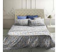 Laura Biagiotti Completo Letto Matrimoniale Maxi 100% Cotone Percalle (azzurro)